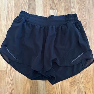 Lululemon Hotty Hot Black Shorts